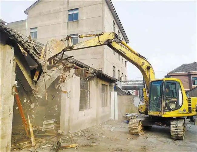 幸福路街道房屋拆除